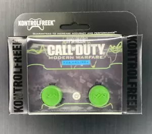 KontrolFreek Green Call of Duty MW Thumbsticks for PS5 PS4 Analog Sticks Caps - Picture 1 of 1