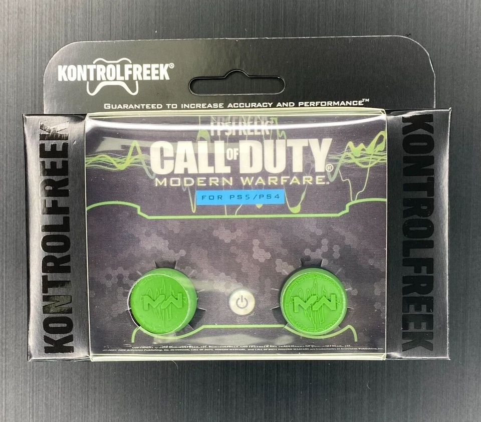 KontrolFreek Green Call of Duty MW Thumbsticks for PS5 PS4 Analog Sticks Caps - Image 1 of 1