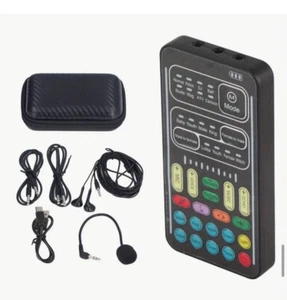 Voice Changer Set Multifunction Portable Recording Sound Card For Anchor Voice   - Picture 1 of 16