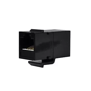 10 pack Inline Coupler Keystone Jack RJ45 Female to Female Cat6/Cat5e Black - Picture 1 of 7