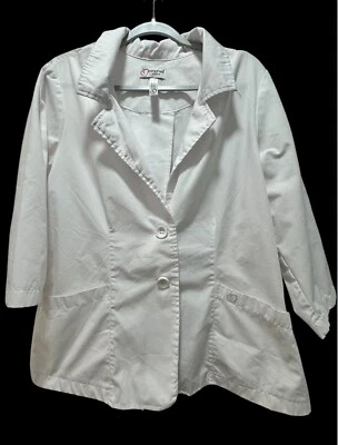 Abrigo de laboratorio Peaches Uniforms talla XL, chaqueta exfoliante Foto 1 de 4