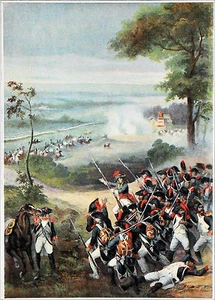 BELGIUM - Le GÉNÉRAL DUHESME à CHARLEROI (Army of the Ardennes)- Engraving 19th century - Picture 1 of 2