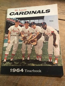 St Louis Cardinals 1964 Annuario Campioni del Mondo Gibson Boyrt White Flood Tim - Foto 1 di 8