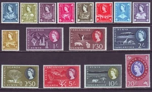 Kenya Uganda Tanganyika K U T 1960 SC 120-135 MH Set - Picture 1 of 3