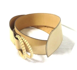 Tommy Bahama Belt, Made In Spain, Sz L Womens Beige Leather Belt TW 5101 Beige - Picture 1 of 7