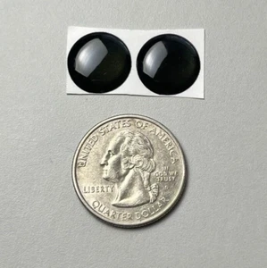 2x LOGOTIPO EN BLANCO NEGRO 14mm Llavero Pegatina Emblema Repuesto Resina Repuesto - Imagen 1 de 1