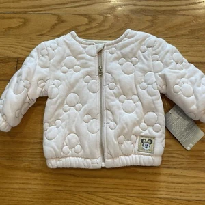 Disney Baby Minnie Mouse Steppjacke Rosa 3-6 Monate Neu mit Etikett - Bild 1 von 5