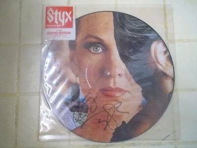 Styx PICTURE DISC  Pieces Of Eight LIMITED Signed By Tommy Shaw And James Young - Image 1 of 4