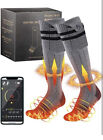 Heated Socks,Rechargeable 5000mAh Battery Electric Socks for Men Women, App