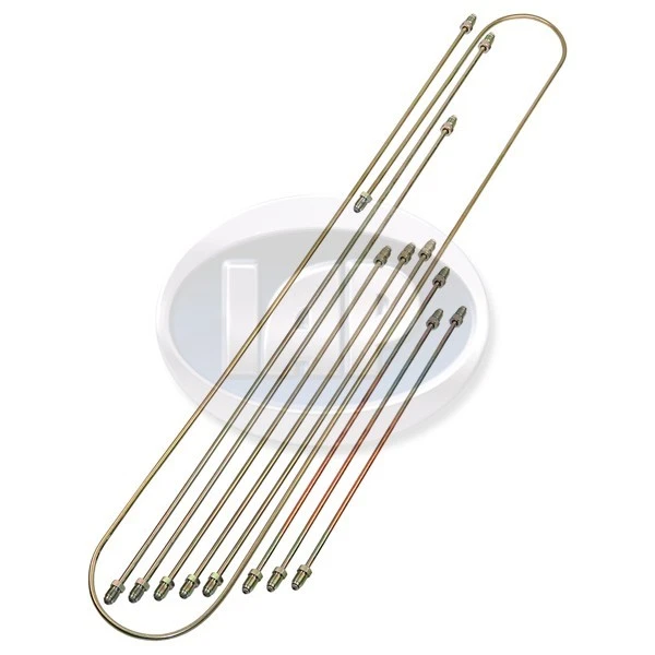 11PC STEEL BRAKE LINE KIT VOLKSWAGEN SUPER BEETLE 1971-1979 - Image 1 of 1