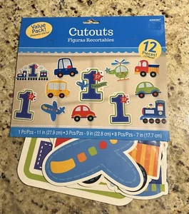All Aboard 1st Birthday Party Wall Decoration Cutouts - Picture 1 of 1