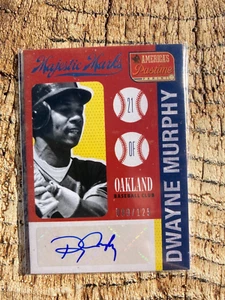2013 PANINI AMERICA'S PASTIME MAJESTIC MARKS DWAYNE MURPHY #99/125 A's Athletics - Picture 1 of 2