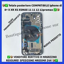 SCOCCA POSTERIORE COMPATIBILE iPhone 8 8+ X XR XSMAX 11 12 13 PRO MAX PREMONTADO