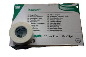 Durapore Pflaster 3M 2,5 cm x 9,1 m 1 Rolle Silk Seide latexfrei hypoallergen - Bild 1 von 1
