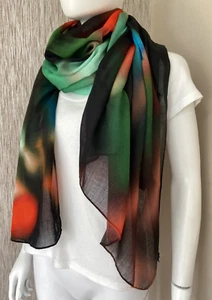 PAUL SMITH BLURRED PHOTO PRINT SCARF/SARONG 176cm X 123cm MADE IN ITALY - Picture 1 of 12