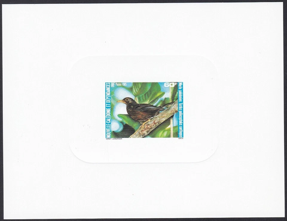 New Caledonia Sc534 Bird, Merle caledonien, Nature, Deluxe Proof - Image 1 of 1