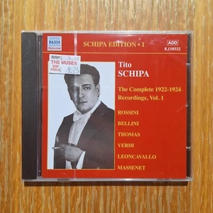 TITO SCHIPA: Schipa Edition, Volume 1 CD 2005 BRAND NEW & SEALED Naxos - Foto 1 di 2