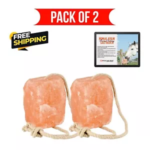 SALZLECKEN - Himalaya Salzlecken am Seil 5-6lbs 2er Pack, für Pferde & Tiere - Bild 1 von 12