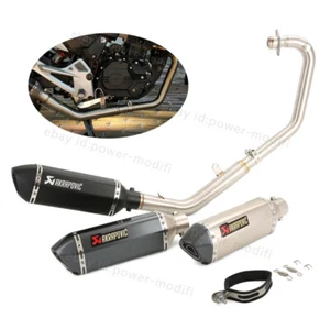 For Lifan KPM200 2021-2025 Exhaust System Header Pipe Black Muffler Slip KPT200 - Picture 1 of 14