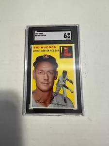 1954 Topps #93 SID HUDSON Boston Red Sox SGC 6 Beautiful color well centered - Picture 1 of 2