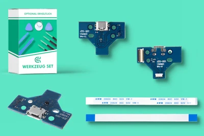 PS4 Controller Ladebuchse USB Platine Board JDS-001 JDM-001 + Flexkabel 14 PIN