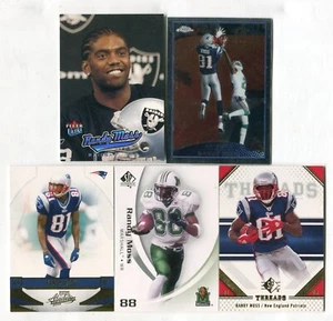 Randy Moss 5 Football Card Lot VIKINGS RAIDERS PATRIOTS 49ERS TITANS (LOT 24) - Picture 1 of 1