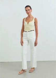 Viktoria & Woods - Fleetwood Jean- Ivory Denim- Size 1 (AU 8) New BNWT - Picture 1 of 10