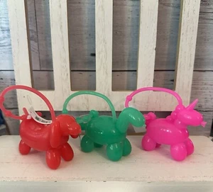 BATH & BODY WORKS Lot x 3 BALLOON ANIMAL Pocketbac Sanitizer Gel HOLDER Dog Dino - Picture 1 of 6