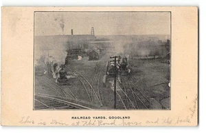 Railroad Yards, Goodland, Kansas Trains 1907 Kirwin, KS Rare Antique Postcard - Picture 1 of 2