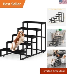 Adjustable Wooden Dog Steps for Easy Access - Dog Ladder for Pets of All Sizes - Picture 1 of 9