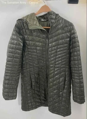 The North Face Womens Green Long Sleeve Hooded Quilted Parka Jacket Size L - Image 1 of 4