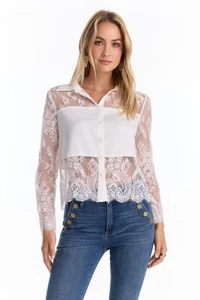 Camicia Vienna in pizzo bianco IL NEGOZIO NOLI - Foto 1 di 7