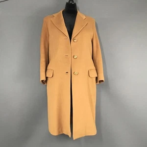 Vintage Jacis Mantel Damen mittel camelbraun 100% Kaschmir Italy lang elegant 90er - Bild 1 von 13