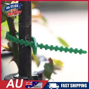 100pcs Gardening Cable Ties Reusable Plastic Tie Adjustable Wire Wrap Plant Tool - Picture 1 of 10