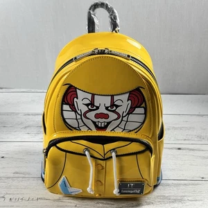 Loungefly IT Pennywise Raincoat Cosplay Glow in the Dark Mini Backpack New - Picture 1 of 10