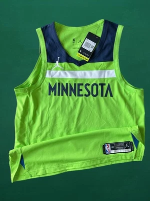 Minnesota Timberwolves Jordan Authentic Statement Jersey  blank 48+2 Large - Image 1 of 4