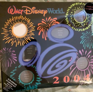 Sealed Walt Disney World 2004 Flocked Scrapbook Starter Kit Photo Album New - Picture 1 of 1
