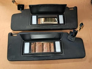 2001 VOLKSWAGEN CABRIO SUN VISOR SET DRIVER & PASSENGER SIDE BLACK VW - Picture 1 of 3