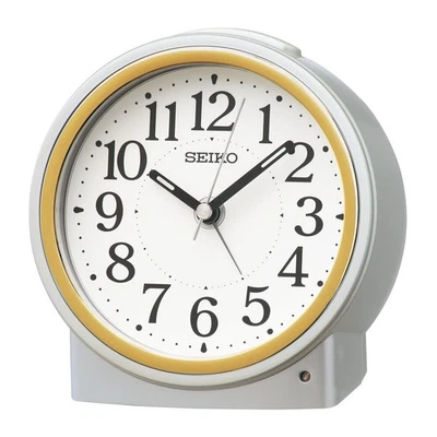 Seiko Clock Alarm Clock, Table Clock, Automatic Light-Up, Analog,KR518S - Image 1 of 4