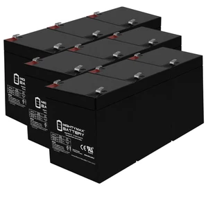 Mighty Max 12V 5AH SLA Replacement Battery for PowerStar AGM12056 - 9 Pack - Picture 1 of 6