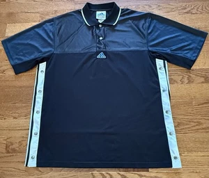 Maglia riscaldante vintage ADIDAS a strappo basket taglia L grande nero bianco - Foto 1 di 8