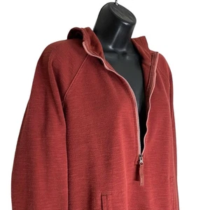 LL Bean Sudadera con Capucha Mujer M 1/2 Cremallera Chaqueta Pullover Sudadera Jaspeada Athleisure - Imagen 1 de 16