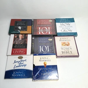 John C. Maxwell Audiobook Lot of 8 CDs - Leadership and Growth Sealed NEW - Picture 1 of 4