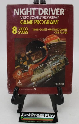 Night Driver Atari 2600 Game Program CX2633 8 Video Games Factory Sealed - Image 1 of 4