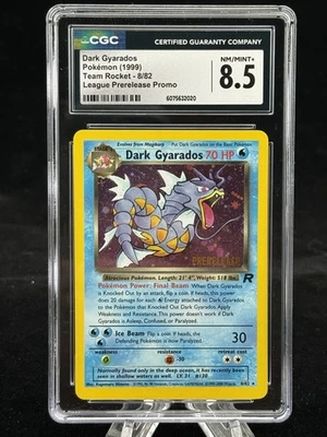 Dark Gyarados Holo #8 Prerelease Promo Team Rocket 2000 Pokemon CGC 8.5 💦 - Image 1 of 2