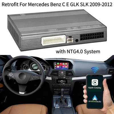 Reequipamiento para Mercedes Benz C E GLK SLK con NTG4.0 inalámbrico CarPlay Android automático Foto 1 de 4