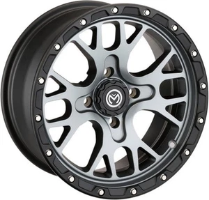 Moose 545X Wheel - 14x7 - 4+3 Offset - 4/136 - Gray/Satin Black 545147136SGBL44 - Picture 1 of 4
