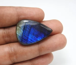 36.00 Cts Labradorite Natural Gemstone Pear Jewelry Making Supply 21x30x6 mm - Picture 1 of 3