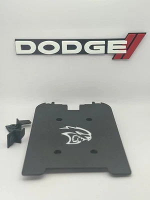 Dodge Challenger HELLCAT R/T Center Console Back Plate (# 1QG421DBAA) 2008-2014 - Image 1 of 4