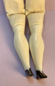 Antigua Reproducción Muñeca China Piernas Inferiores con Pies Planos Piezas de Repuesto - Imagen 1 de 7